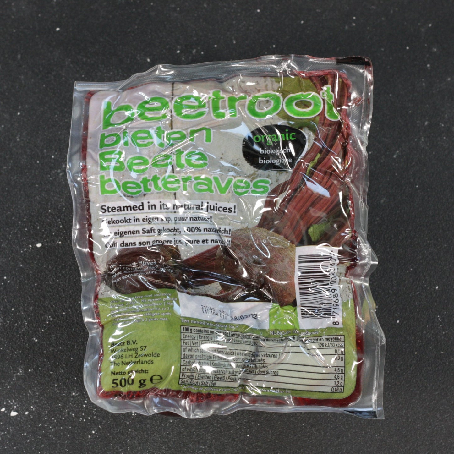 BIO cvikla - predvarená 500 g (cca 4 buľvy)