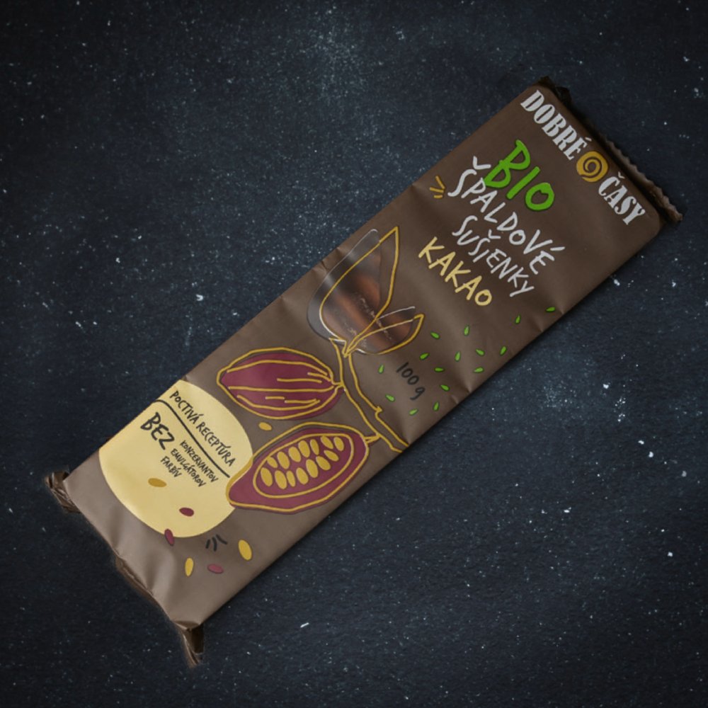 BIO špaldové sušienky Kakao 100 g