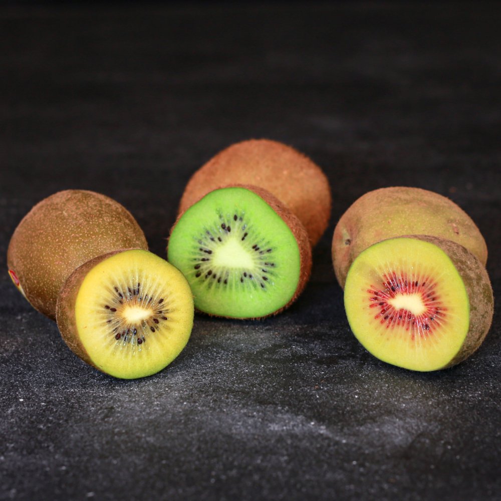 Kiwi trikolóra - zelené, zlaté a červené - balenie 6ks