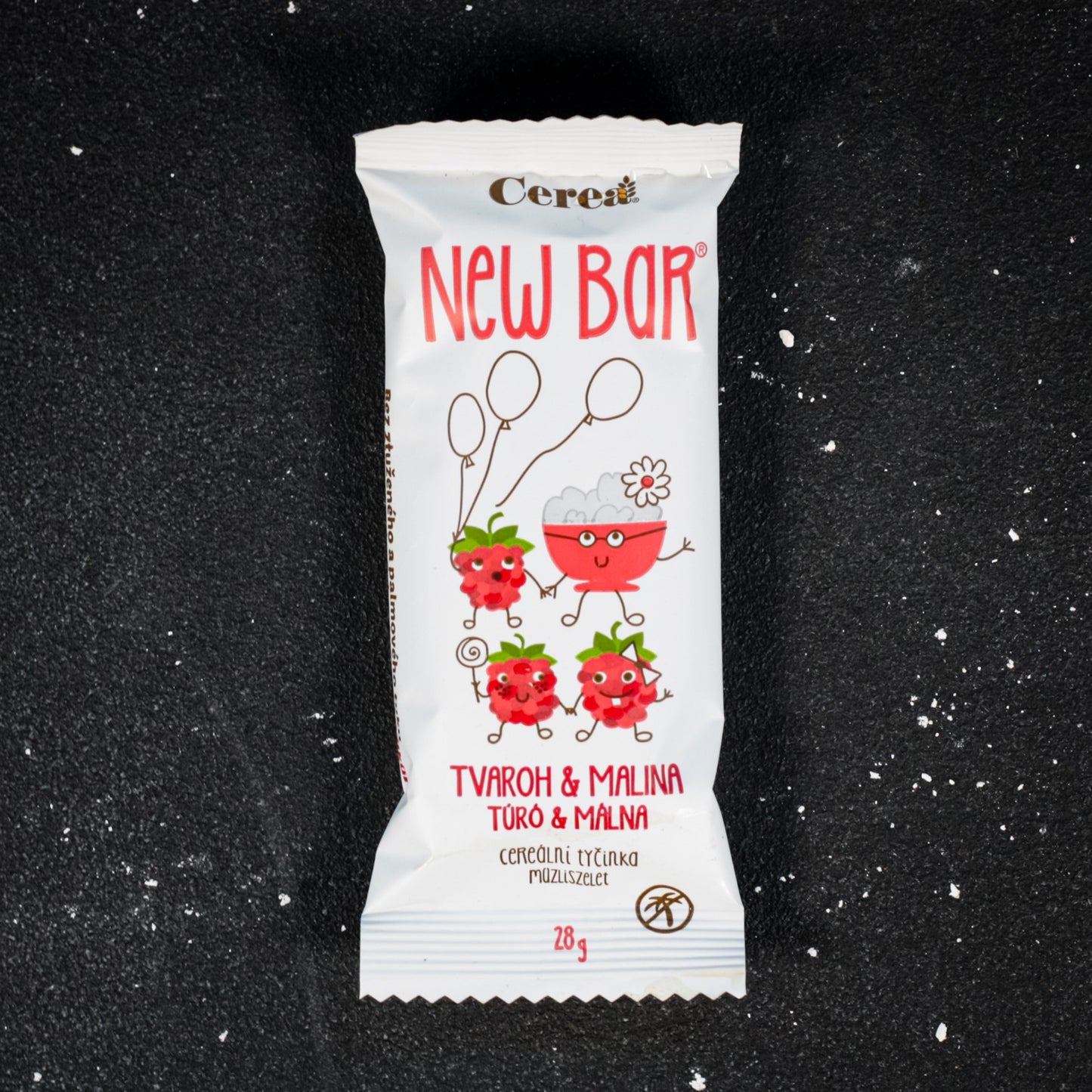 Newbar - tvaroh a malina 28 g