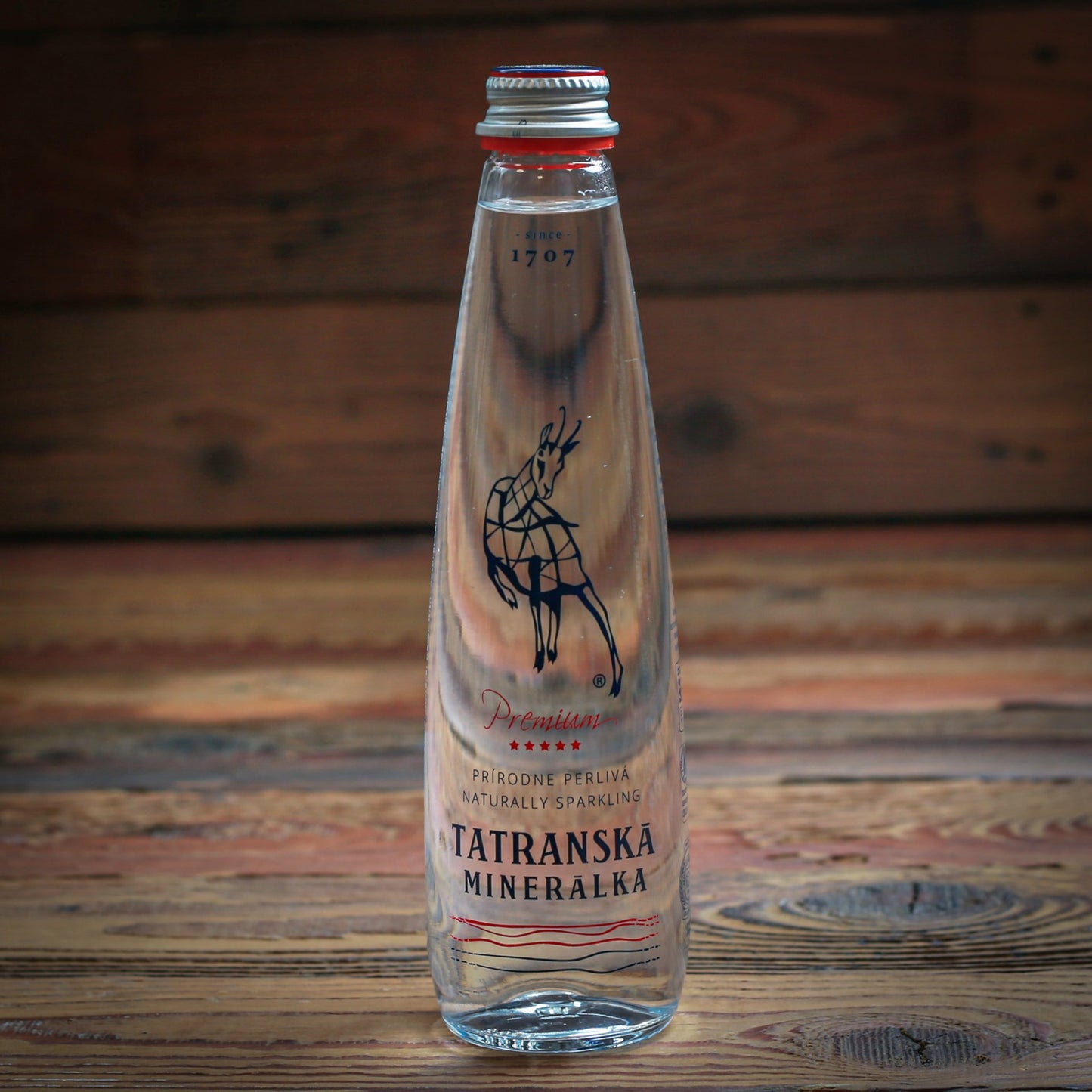 Tatranská minerálka PREMIUM, minerálna voda 350 ml ( v skle )