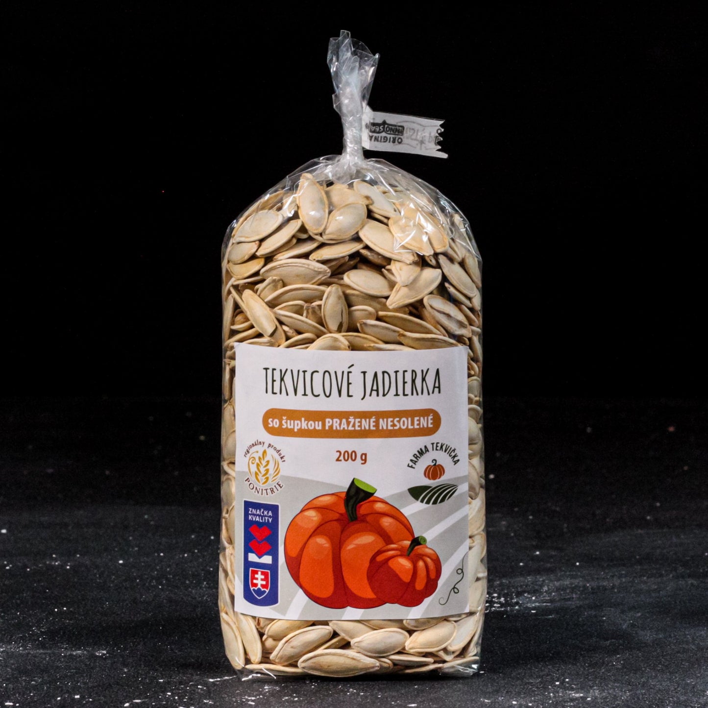 Tekvicové jadierka v šupke - pražené (BEZ SOLI) 200g