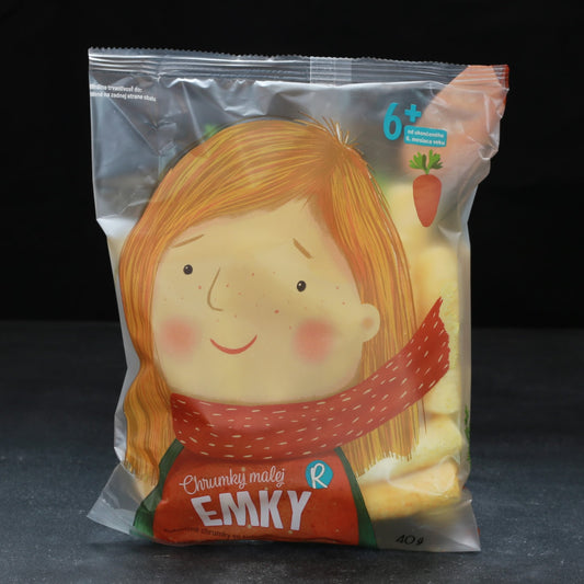 Chrumky malej Emky - kukuričné so sušenou mrkvou a jablkom 40 g
