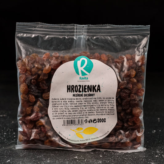 Hrozienka sušené - nesírené sultánky 200 g