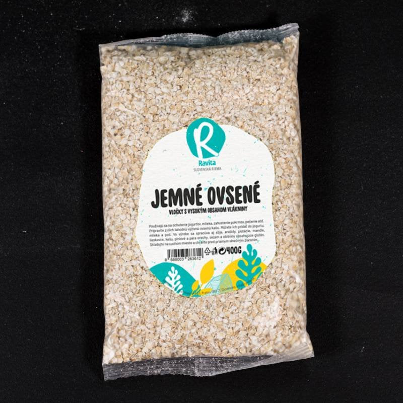 JEMNÉ ovsené vločky s vysokým obsahom vlákniny 400g