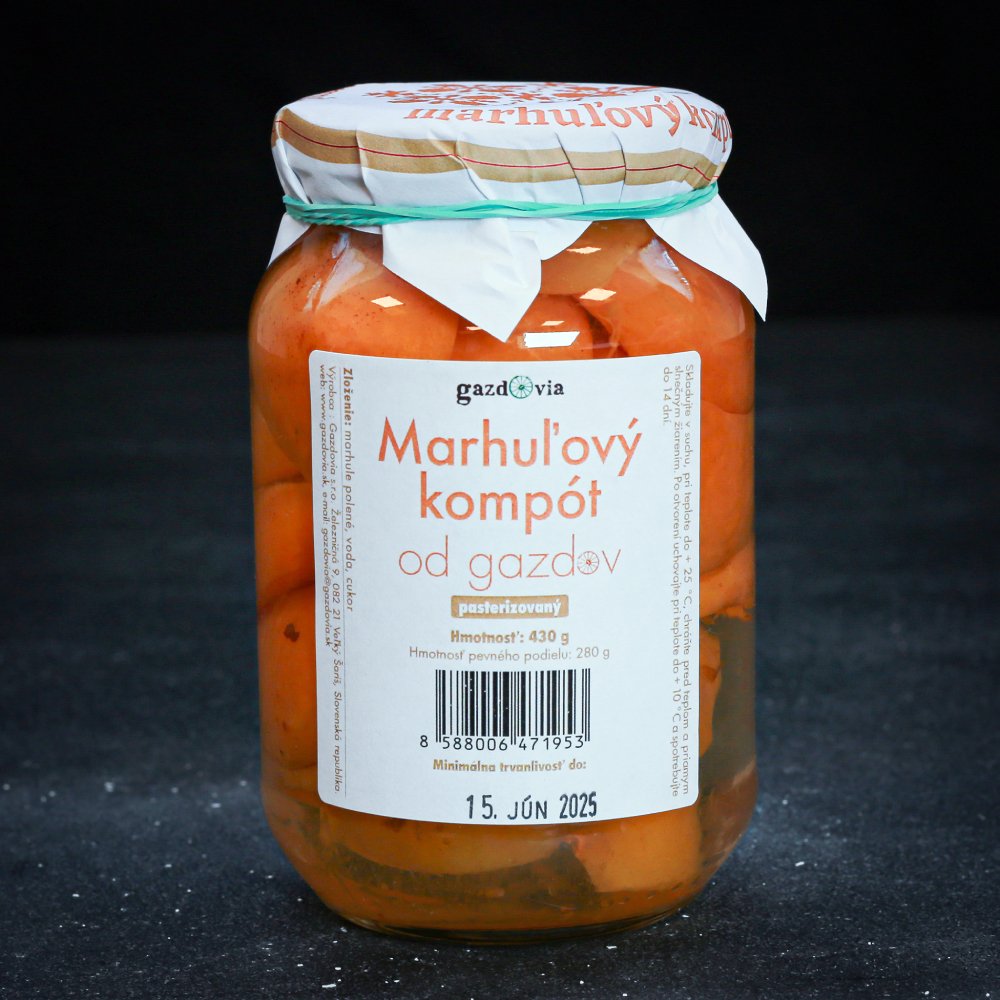 Marhuľový kompót od Gazdov 430g