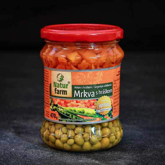 Mrkva s hráškom sterilizovaná 470g