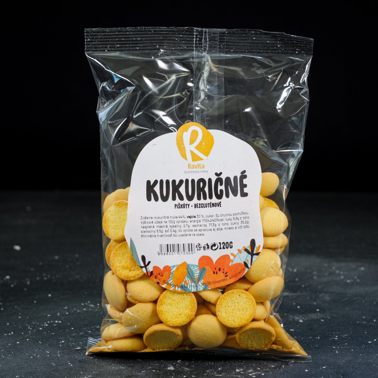 Piškóty - kukuričné 120g