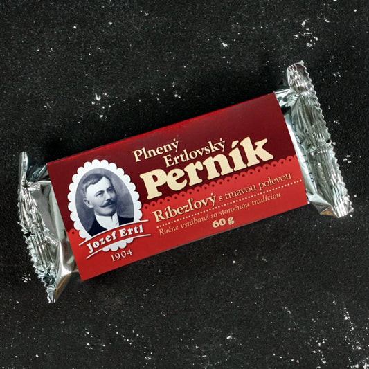 Plnený perník - ríbezľový s tmavou polevou 60g