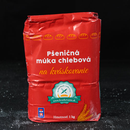 Pšeničná múka chlebová na kváskovanie 1 kg (červená)