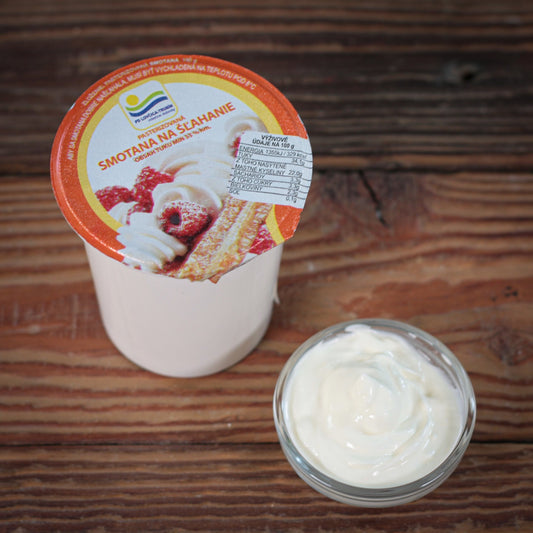 Sladká smotana na šľahanie 33% téglik 190 ml