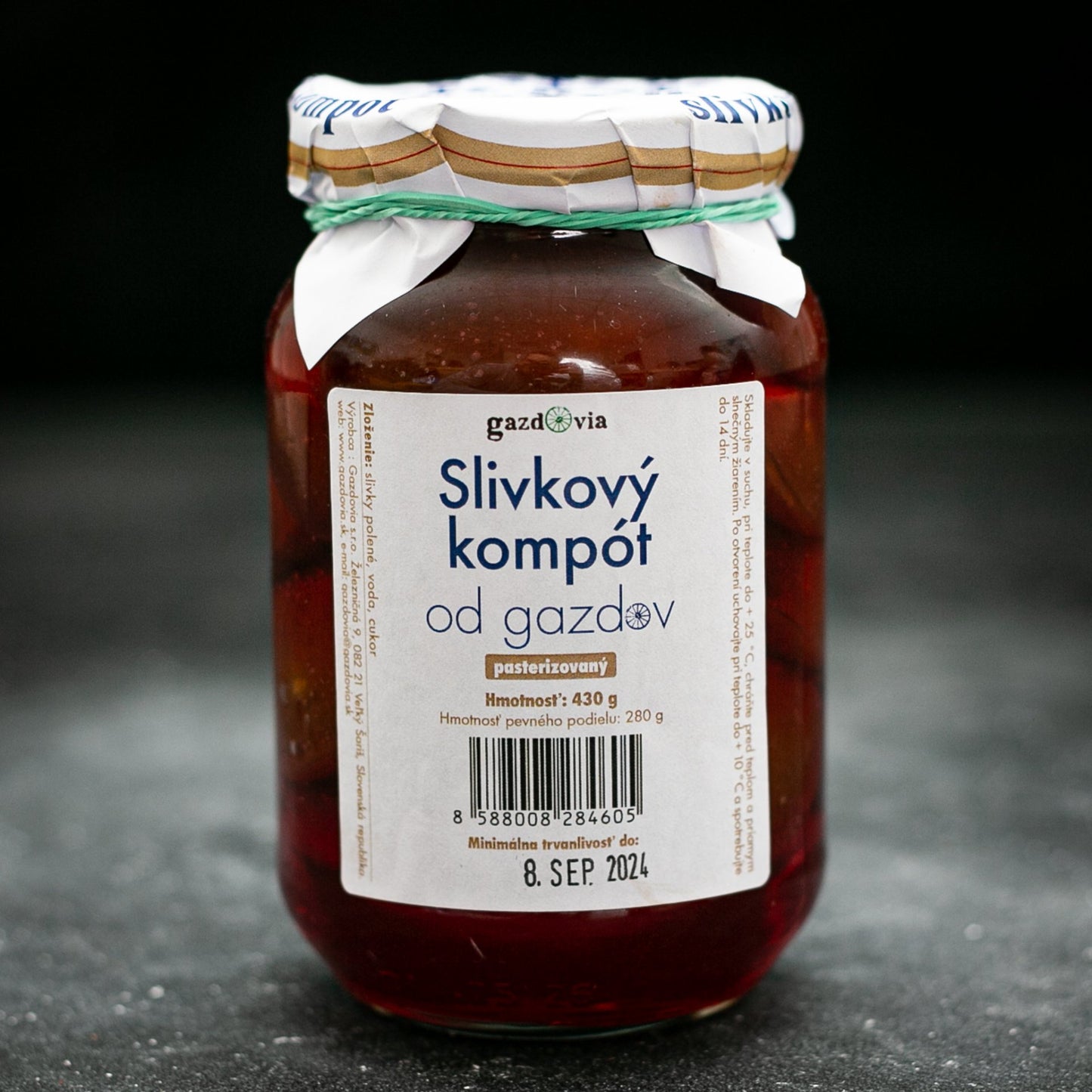 Slivkový kompót od Gazdov 430g