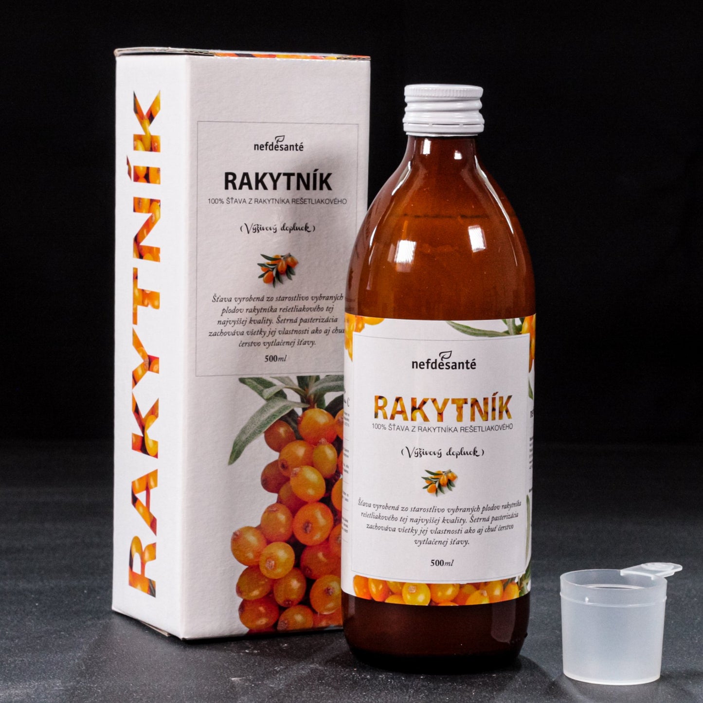 Šťava z plodov rakytníka rešetliakového (100%) 500 ml