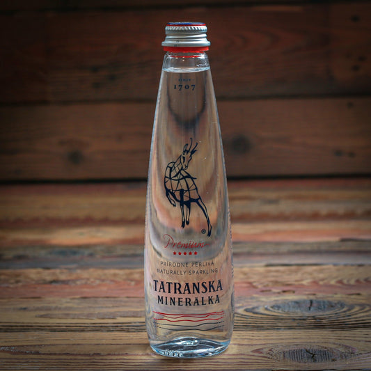 Tatranská minerálka PREMIUM, minerálna voda 350 ml ( v skle )