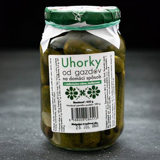 Uhorky od Gazdov  - sladkokyslý nálev 430g